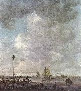 Jan van Goyen Marine Landscape with Fishermen USA oil painting artist
